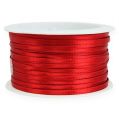 Floristik24 Gift and decoration ribbon 3mm x 50m light red