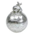 Floristik24 Decorative figure frog on ball silver 8cm 4pcs