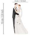 Decorative figurine of a wedding couple, 10.5cm | Floristik24.ie