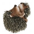 Deco figure hedgehog with child 11.5cm 2pcs