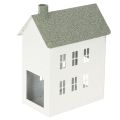Floristik24 Decorative metal house-shaped house with windows and chimney, 22cm