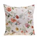 Floristik24 Decorative pillow summer decorative pillow with flowers/birds 37x37cm