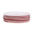 Floristik24 Decorative cord leather cord pink with rivets 3mm 15m