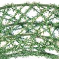 Green decorative wire mesh wreath for DIY projects, 19cm, 2 pieces | Floristik24.ie