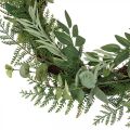 Floristik24 Decorative wreath artificial wreath eucalyptus fir olive Ø45cm