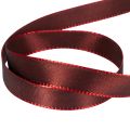 Gift ribbon, festive taffeta ribbon for crafting, 15mm wide, 50m long | Floristik24.ie