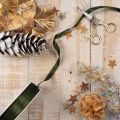 Decorative ribbon, narrow taffeta ribbon for creative gift wrapping, 10mm wide, 50m long | Floristik24.ie