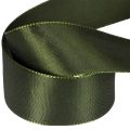 Satin ribbon for gift wrapping, taffeta ribbon, green, 40mm wide, 5m long | Floristik24.ie
