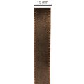 Brown taffeta gift ribbon for festive decoration, 15mm wide, 10m long | Floristik24.ie