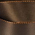Brown taffeta ribbon on a