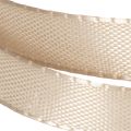 Narrow beige gift ribbon, fine