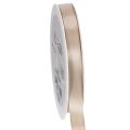 Floristik24 Decorative ribbon satin ribbon taffeta ribbon beige 15mm 50m