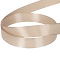 Decorative ribbon satin ribbon taffeta ribbon beige 15mm 50m | Floristik24.ie