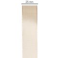 Decorative ribbon satin beige taffeta ribbon 25mm 50m | Floristik24.ie