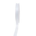 Floristik24 Decoration ribbon white 8mm 50m