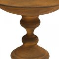 Decorative bowl on foot bowl rust look metal Ø22cm H18.5cm | Floristik24.ie