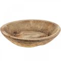 Floristik24 Decorative bowl wooden bowl round Ø41-50cm H9.5-11.5cm Natural