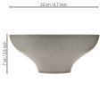 Decorative bowl with base, round plant bowl, grey, Ø19cm, H8cm | Floristik24.ie