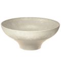 Floristik24 Decorative bowl with base plastic bowl round cream Ø19cm H8cm