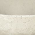 Decorative bowl with base plastic bowl round cream Ø19cm H8cm | Floristik24.ie