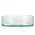 Decorative bowl glass glass bowl round flat clear Ø15cm H5cm
