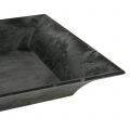 Decorative tray marbled anthracite 36x17cm 6pcs | Floristik24.ie