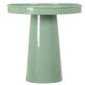 Decorative metal plate, green, round base, tray for flower arrangements, 20cm | Floristik24.ie