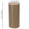 Non-woven table decoration roll 24 cm x 25 m in brown for festive tables | Floristik24.ie
