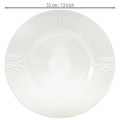 Decorative plate with grooves plastic plate plastic plate clear Ø33cm | Floristik24.ie