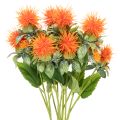 Floristik24 Artificial orange safflower as an artificial flower for vases and decoration, 55cm, 4 pieces