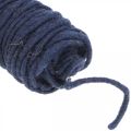 Floristik24 Wick thread felt cord, felt cord, wool cord blue 55m
