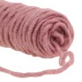 Floristik24 Wick thread felt cord old pink 55m