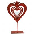 Floristik24 Decorative heart with lantern H26cm