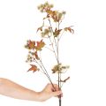 Artificial autumn branch of sweetgum tree with leaves and fruit clusters, 132cm | Floristik24.ie