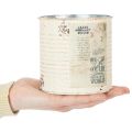 Tin Planter Cream Metal Shabby Chic Ø11cm H10.5cm | Floristik24.ie