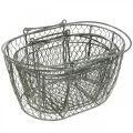 Floristik24 Wire basket, Easter basket, decorative basket metal L32/28.5/25cm set of 3