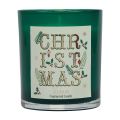 Floristik24 Scented candle Christmas scented candle in a glass green balsam fir Ø8cm