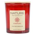 Floristik24 Scented candle in glass natural wax candle Winter Dreams 85×70mm