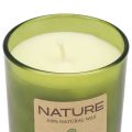 Floristik24 Scented candle in a glass natural wax candle Aloe Vera 85×70mm