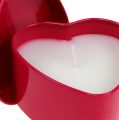 Floristik24 Scented candle heart shape pink 7cm x 3.5cm 1p