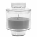 Floristik24 Scented candle in glass vanilla gray Ø8cm H10.5cm