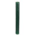 Floristik24 Solid coloured candles dark green taper candles 34x300mm 4 pcs
