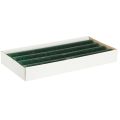 Solid coloured candles dark green taper candles 34x300mm 4 pcs | Floristik24.ie
