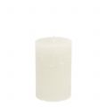 Floristik24 Solid colored candles white 60x100mm 4pcs