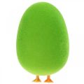 Floristik24 Egg Easter decoration with legs Easter egg decoration egg green H13cm 4pcs