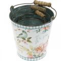 Floristik24 Metal bucket vintage look, spring decoration, plant bucket, metal decoration H15 / 11 / 9.5cm set of 3