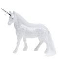 Floristik24 Unicorn white with glitter 18cm 2pcs