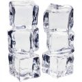 Floristik24 Deco ice cubes, summer decoration, artificial ice 3cm 6pcs