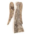 Floristik24 Angel figure made of wood with birch bark, 30cm