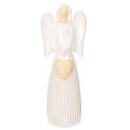 Floristik24 Angel figurine with heart decoration in cream white, 23cm